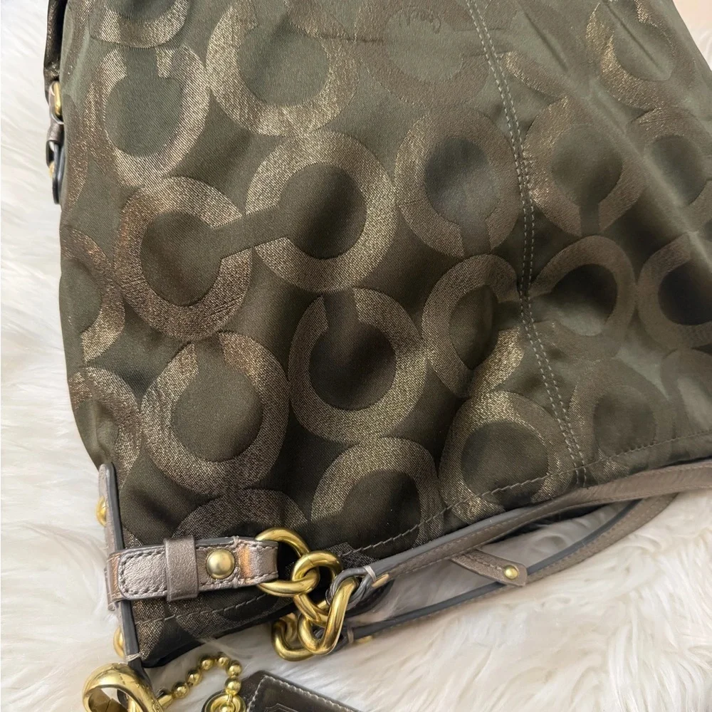 Coach Black and Gold Shoulder Bag